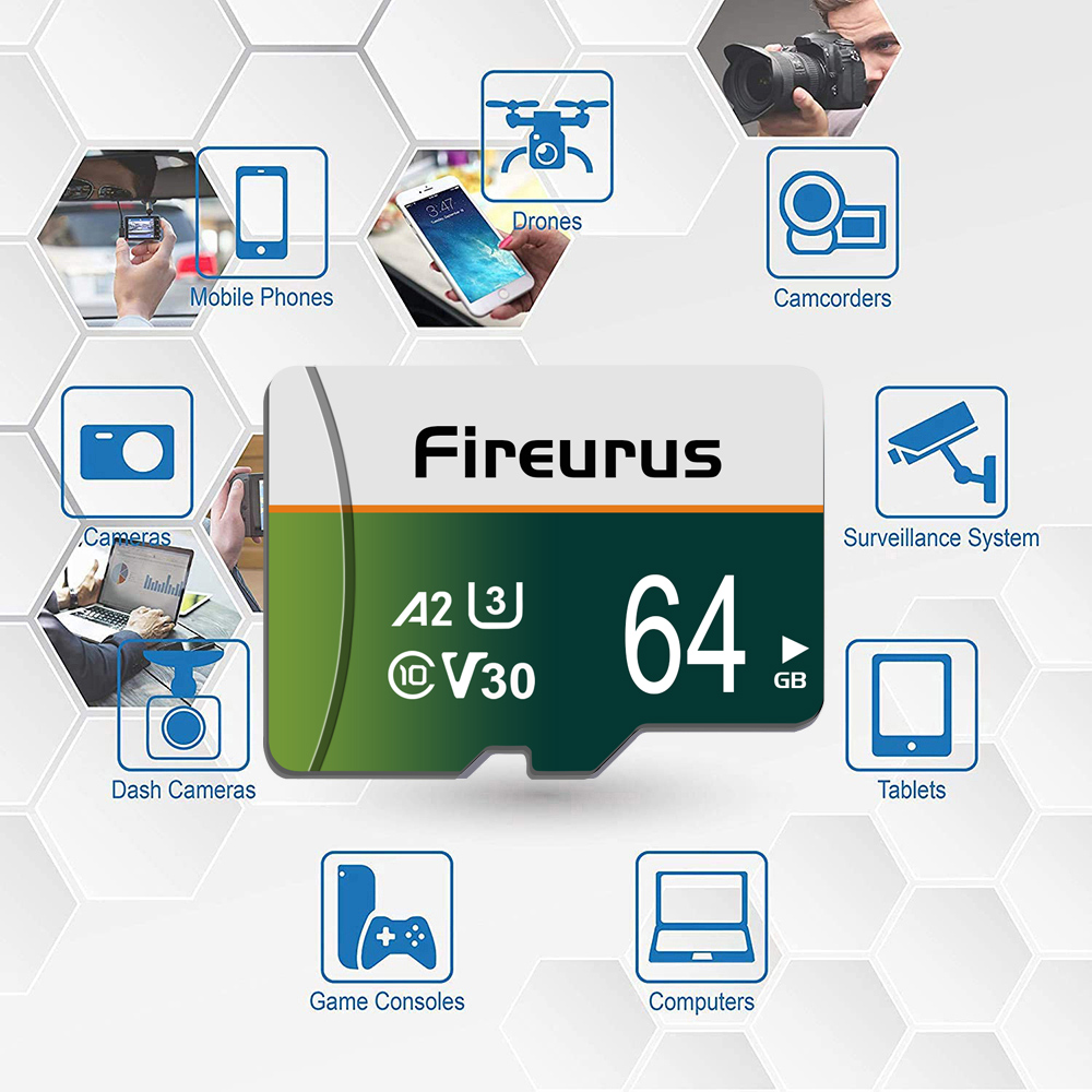 Fireurus original high speed micro tf/sd card sd memory card 128 gb mini flash card class 10 for camera/phone/pc