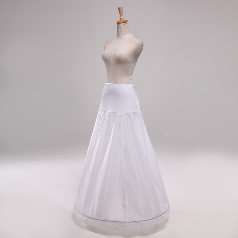 Nouveauté taille haute 1 jupon cerceau, robe de mariée a-ligne, jupes de mariée, Stock Vestidos longueur 110cm (43.4 '')