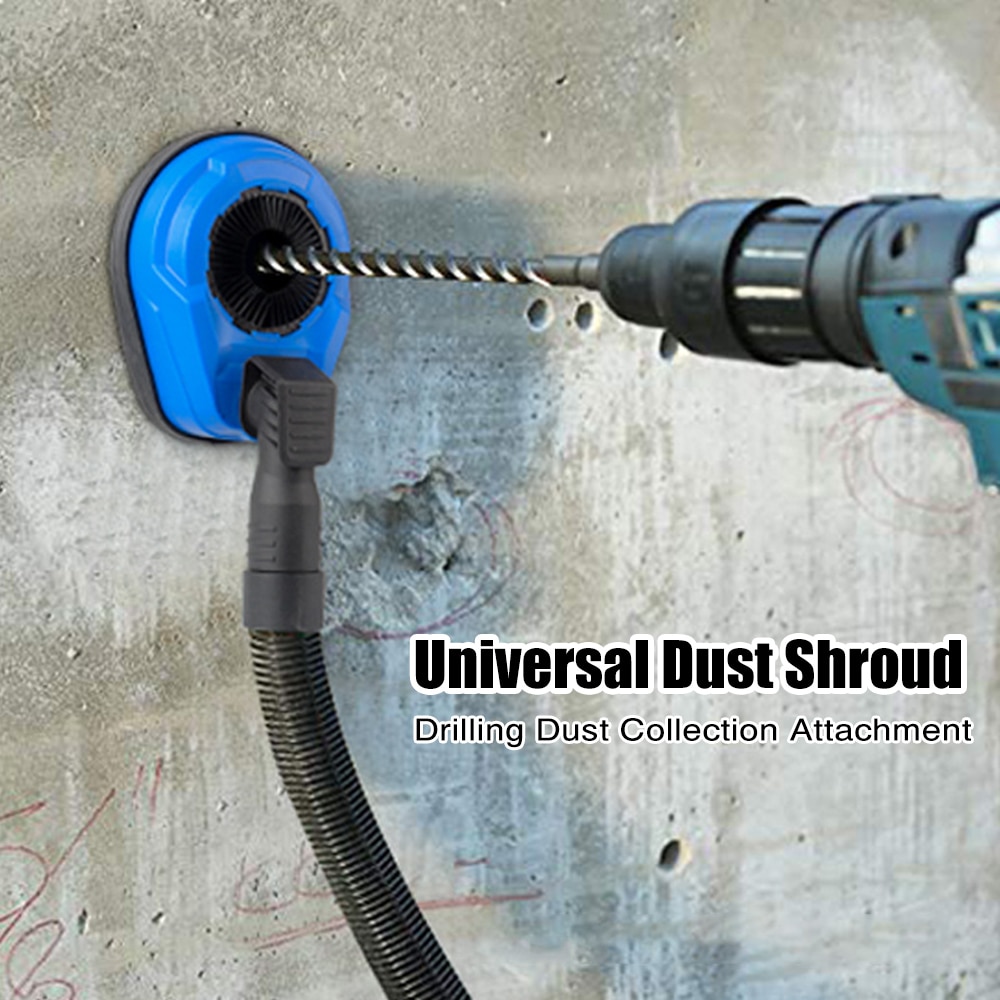 Universal Dust Shroud Rotatable Collection Attachment for Electric Hammer Impact Drill