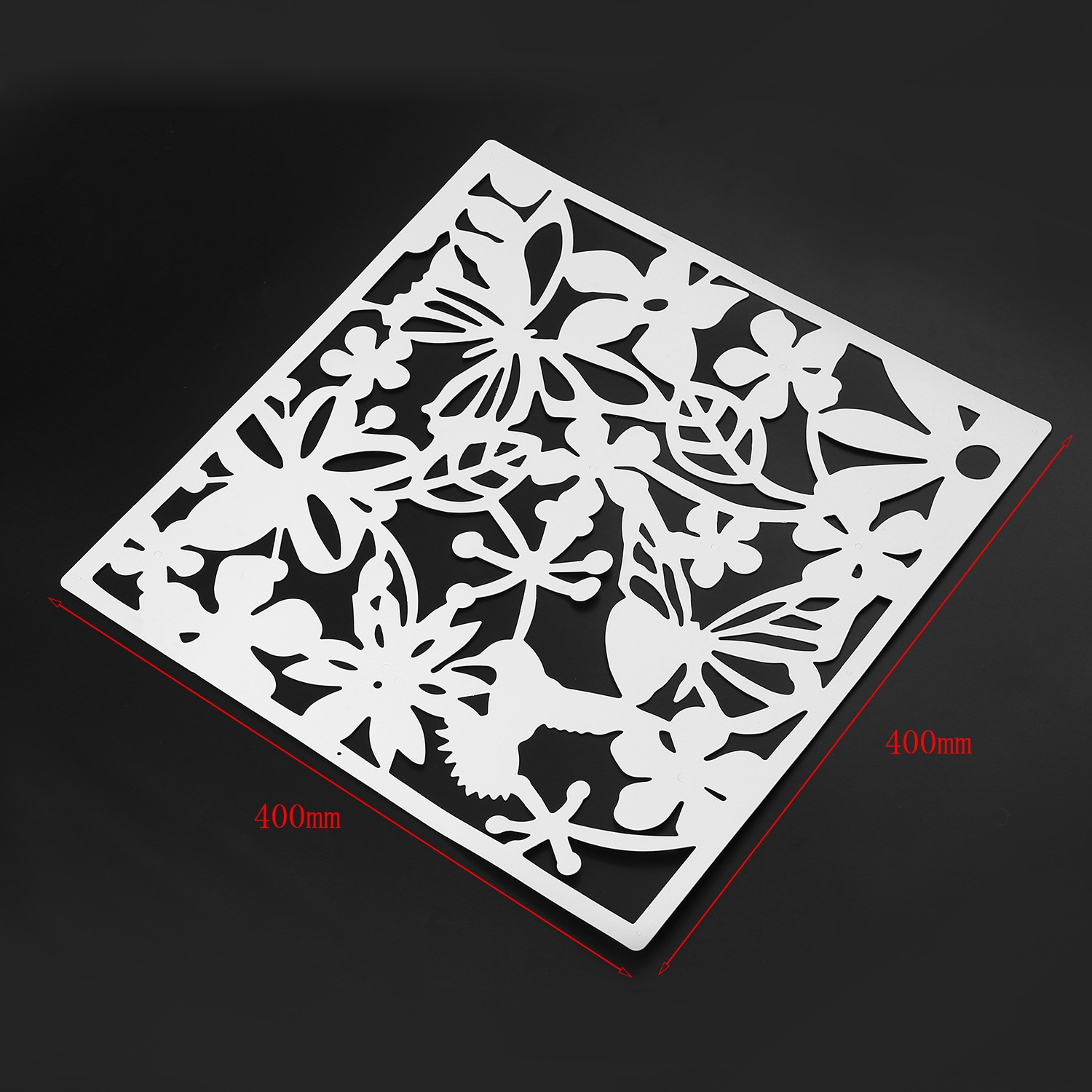 4 Pieces Screen for Living Room Hanging Screen Curtain of Room in Polyethylene Partition of Room White 40 x 40cm