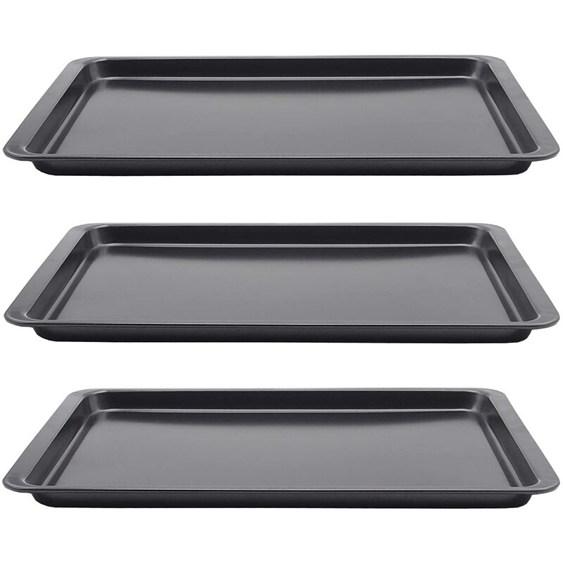 Non-Stick Baking Pan Rectangle Baking Sheet Large Carbon Steel Oven Tray for Biscuit Pie Pizza Roast Chicken Bakeware Tools