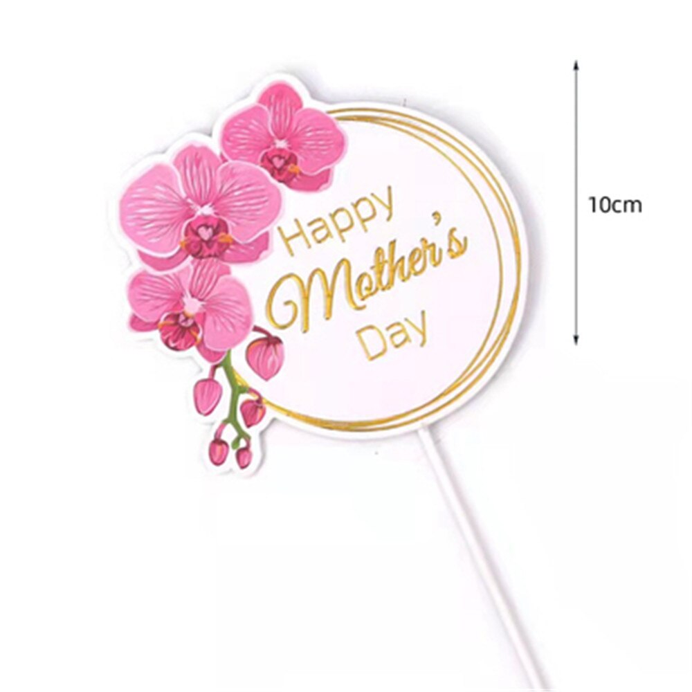 1pc wstążka bukiet kwiaty dzień matki urodziny ciasto włóż kartę narzędzie robić dekoracji ciast po pieczeniu włóż kartę prezent dla mamy kartę: styl 1