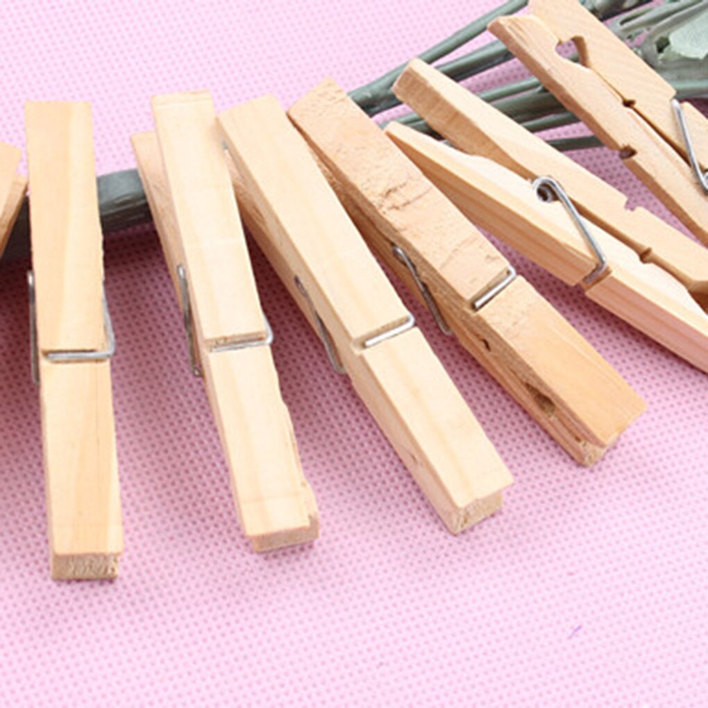 50 pièces très petite Mine taille 25mm Mini pinces en bois naturel pour pinces Photo pince à linge artisanat décoration Clips chevilles