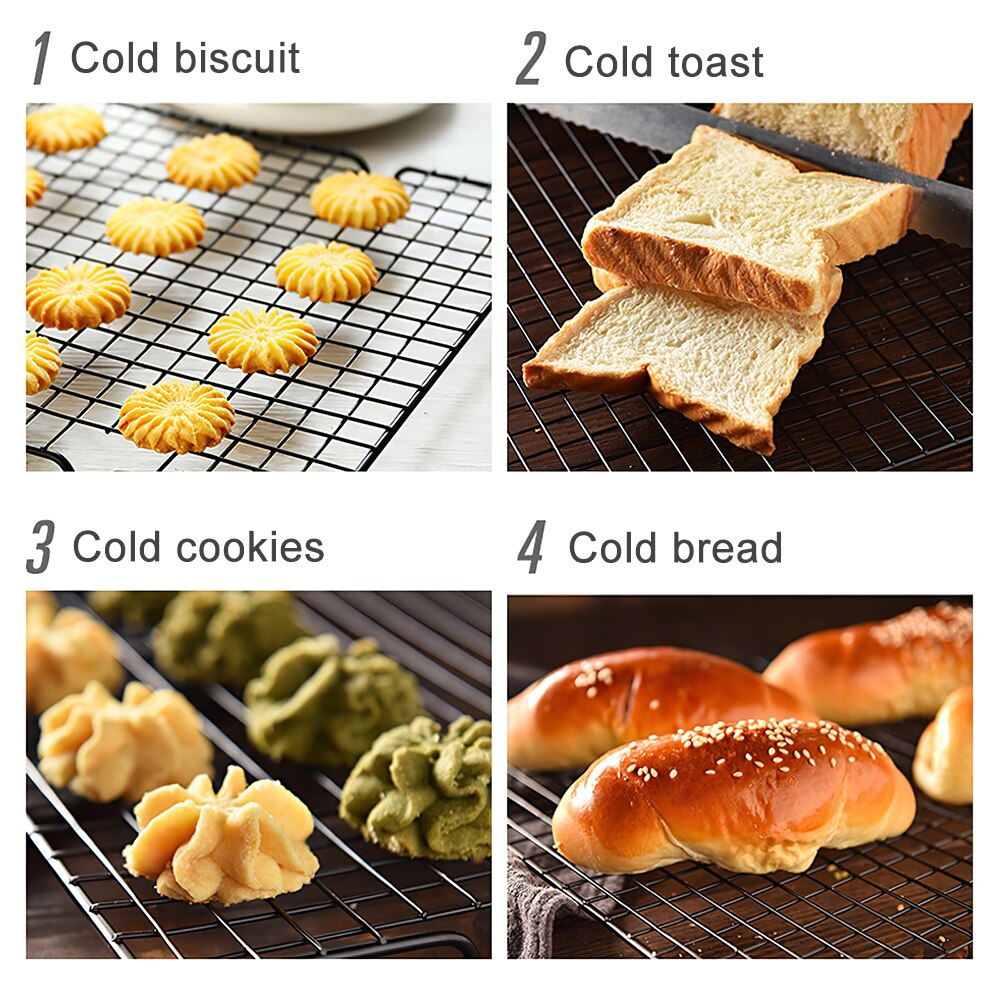 Stainless Steel Grid Rack Baking Tray Nonstick Baking Cooling Rack Kitchen Utensils Bakeware Tools Biscuit Bread Cake Rack