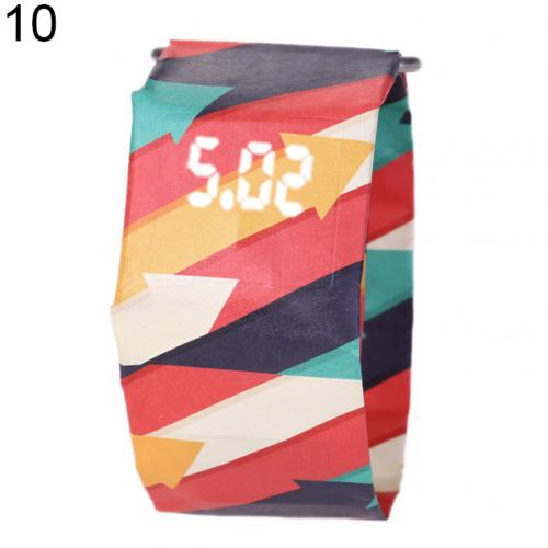 Waterdichte unisex studenten led licht digitaal display papieren horloge horloge paar reloj inteligente mujer часы женские: 10