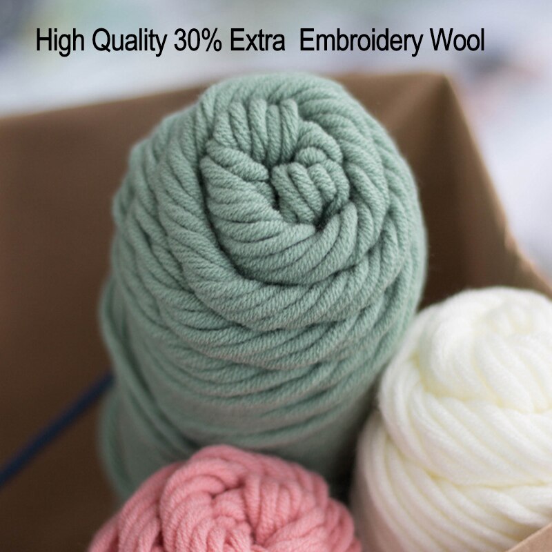 DIY Punch Needle Rainbow Embroidery Kit with Hoop Punchneedle Cross Stitch Set for Beginner Handcrafted Decoration