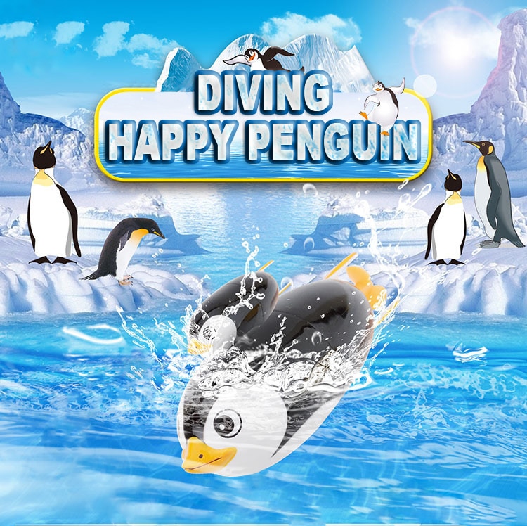 Funny Electric Diving Penguin Swimming Pool Diving Game Summer Children Kid Underwater Swimming / Diving Swimming toy pool