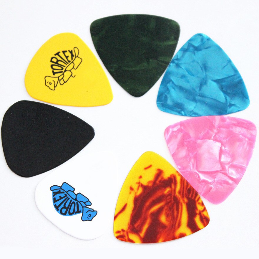 10 unids/set guitarra bajo acústico eléctrico accesorios clásico espesor bajo púa mediador instrumento Musical de espesor