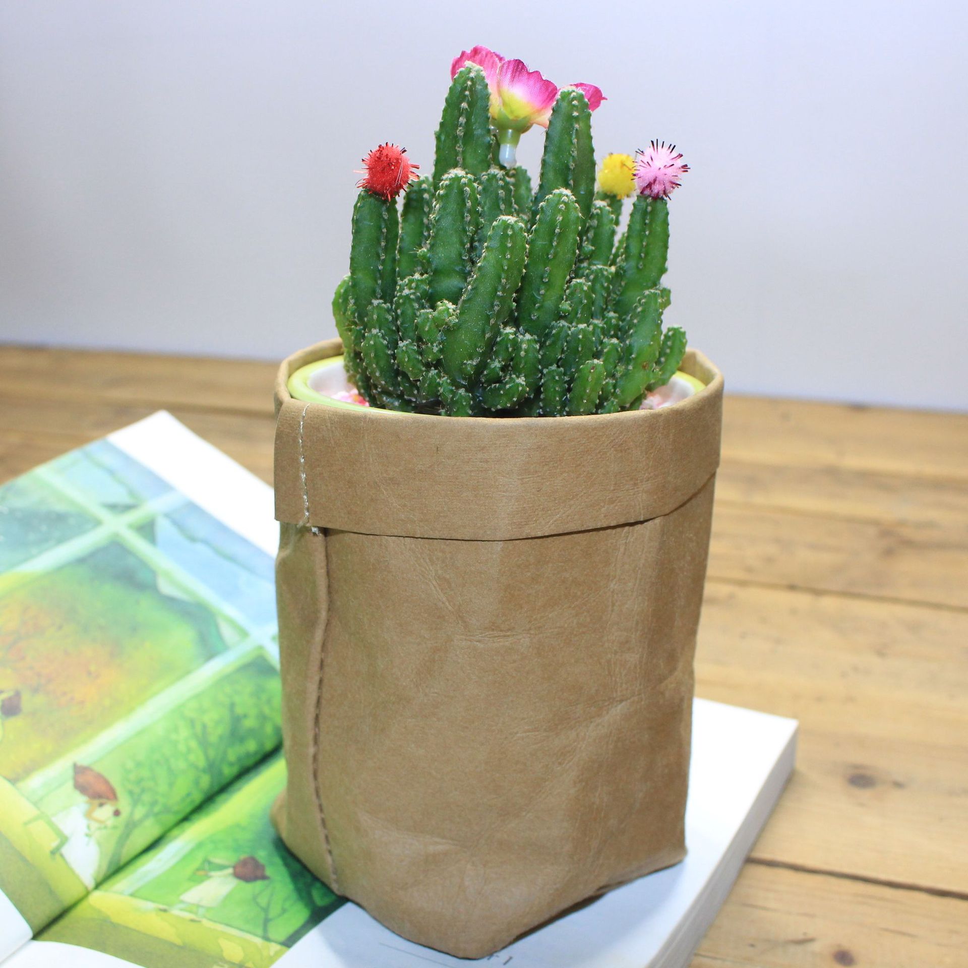 Mini Succulents Planter Pot Washable Kraft Paper F... – Vicedeal