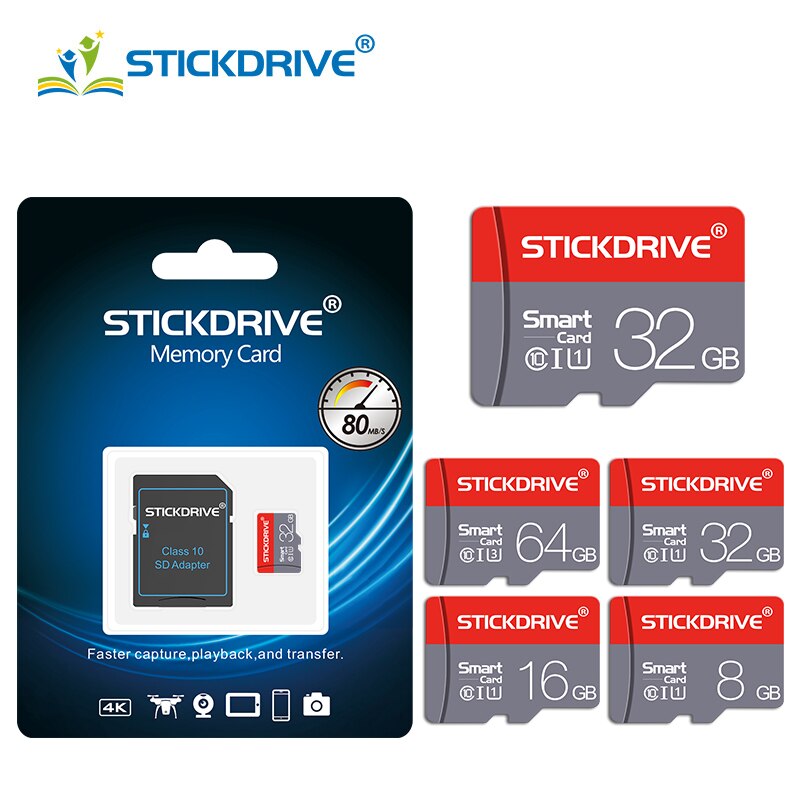 Micro SD card 32GB 64GB 16GB 8GB 4GB class10 Memory card Microsd TF card Pen drive Flash memory disk For SmartPhone/Camera