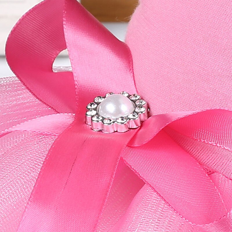 Korean Style Bow Skirts Princess Style Pet Skirts Sweet Dog Dresses Universal Pet Supplies Cotton Pet Clothes Solid Color