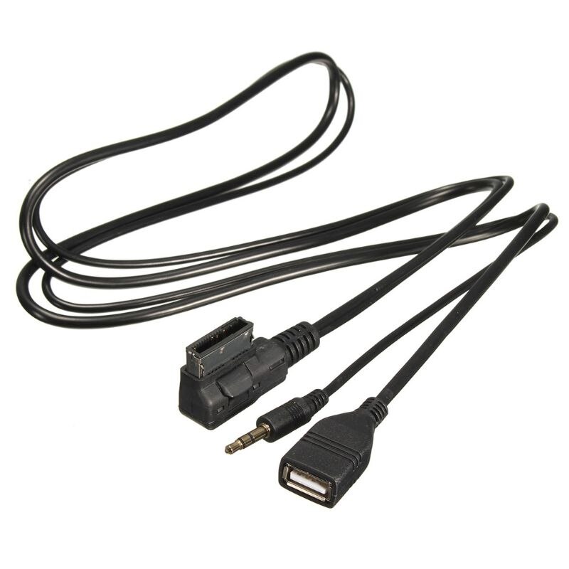 3.5mm AUX Cable MDI AMI MMI Interface USB Adapter for A6L A8L Q7 A3 A4L A5