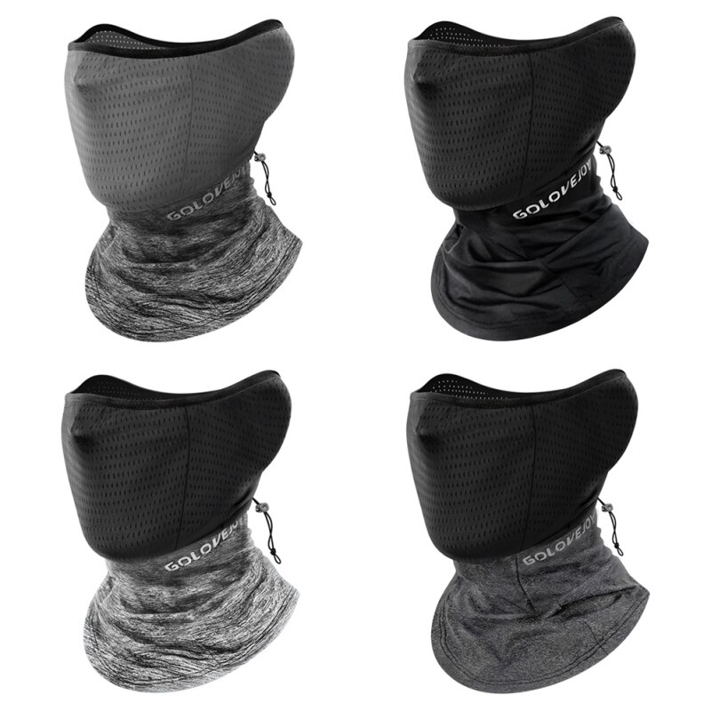 Utomhus cykling ansiktsmask rida löpning halsduk anti-uv huvudbonader cool is silke pannband andas anti-svett sport bandana