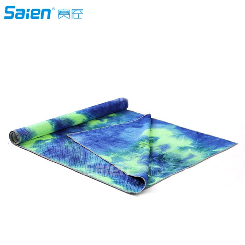 Toalla de Yoga antideslizante para Yoga, capa de microfibra y revestimiento de silicona, bolsa de transporte gratuita, perfecta para Yoga , Bikram y Pilates