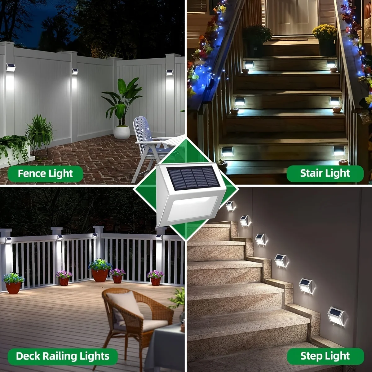1 ~ 10 stks Solar Trapverlichting Waterdicht Yard Garden Light voor Buiten Patio Rvs Solar Lamp Outdoor Hek Decor