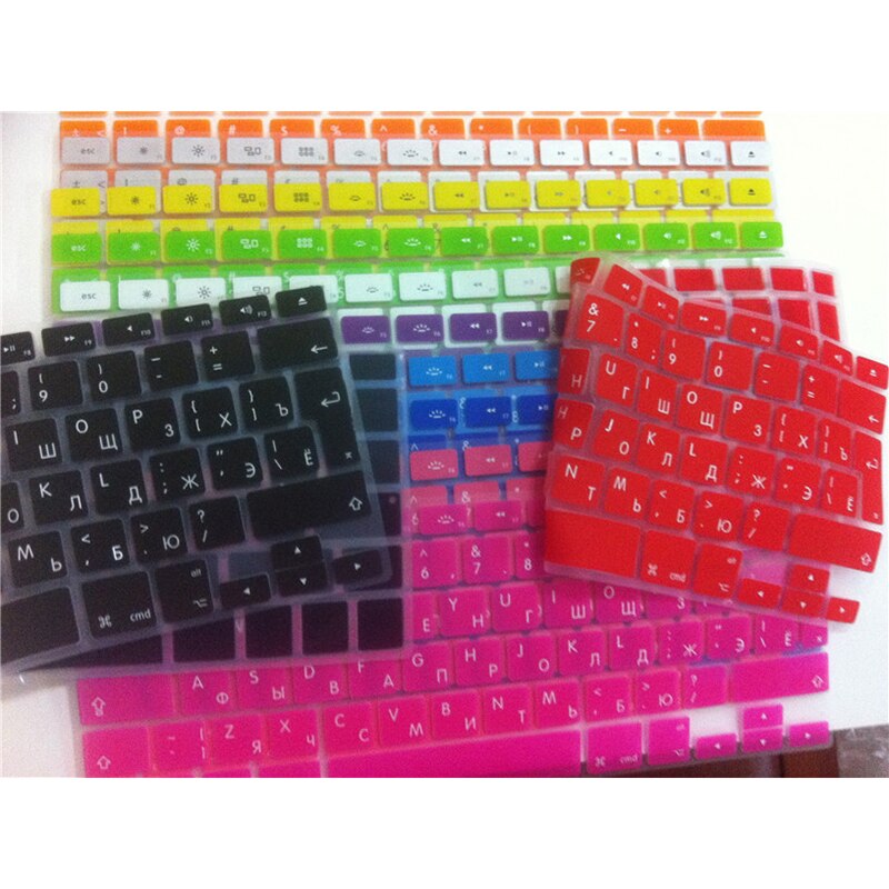 Russische Tastatur Abdeckung knapp Alphabet Layout Schützen Haut Abdeckung für Laptop MacBook Luft Profi