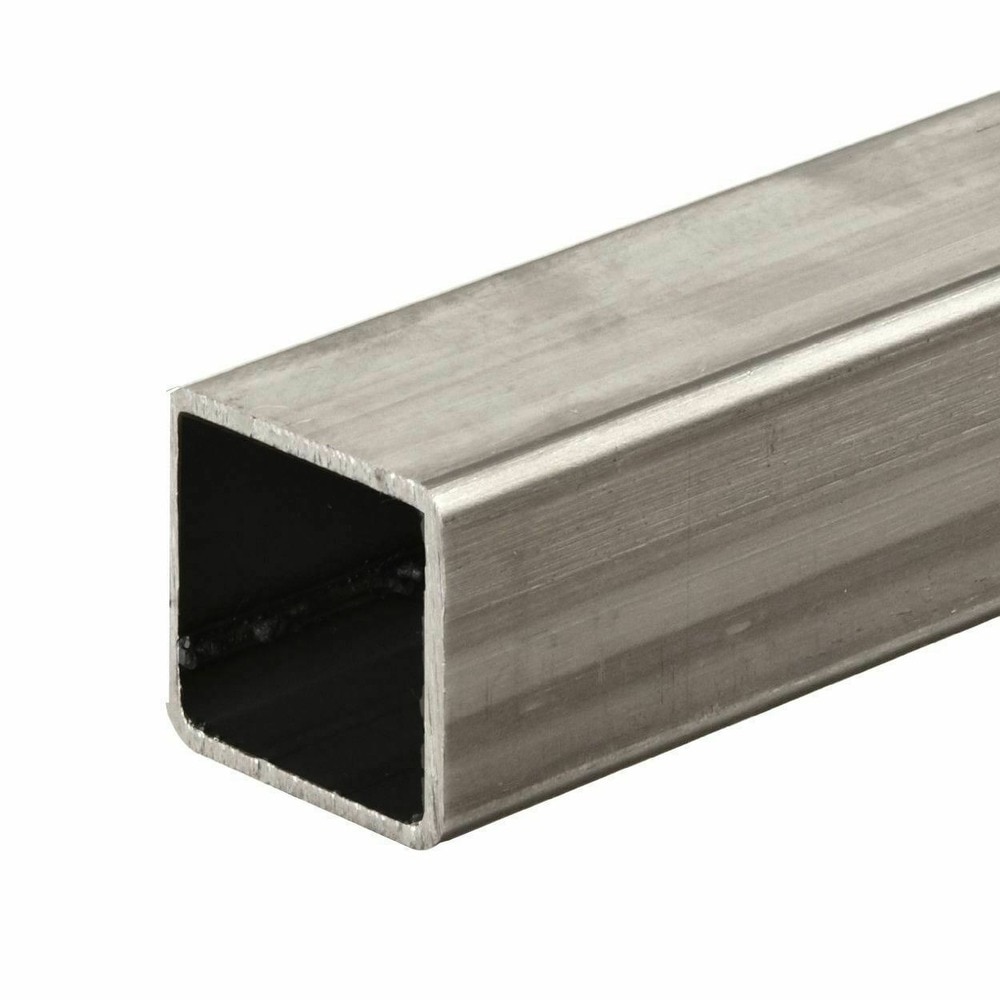 300/500mm 304 Edelstahl Quadrat Rohr 10mm 12mm 15mm 20mm Seite Länge Platz rechteckigen Rohr DIY Verarbeitung 1mm Dicke