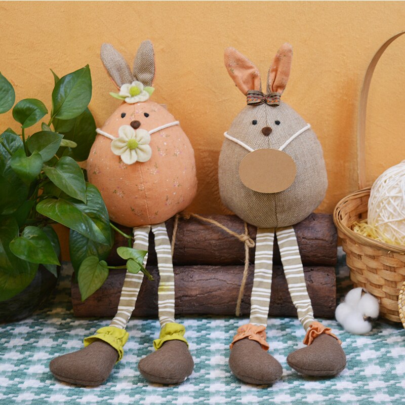 PRETTY BUNNY EGGS / RABBIT , EASTER DECORATION SPR... – Grandado