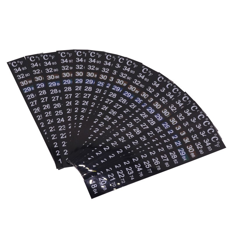 10 Teaching equipment Digital thermometer temperature sticker double scale sticker high precision Aquarium fish tank thermometer