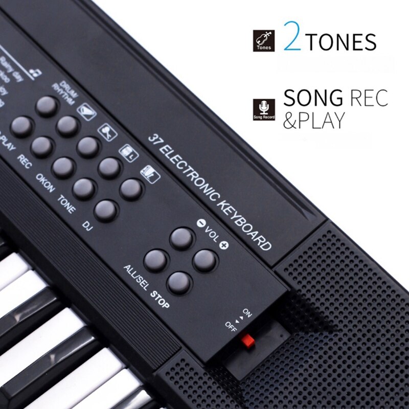 Bigfun Kids Keyboard Piano, 37 Toetsen Voor Muziekinstrument Speelgoed