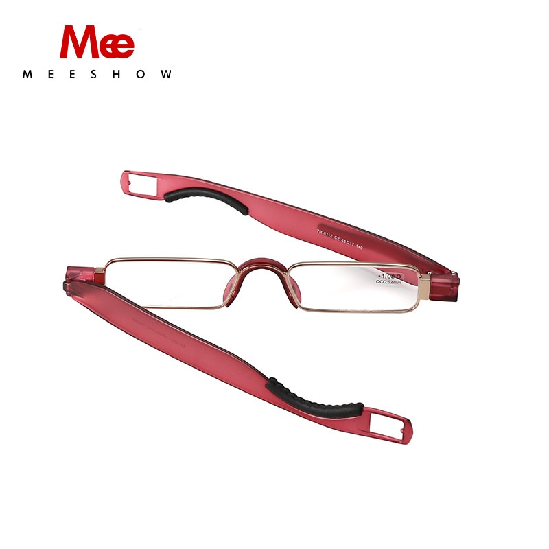 Pod lunettes de lecture TR90 résine lentille hommes femmes acier inoxydable lecture eye ward 360 Flex + 1.0 ~ + 3.5 boîtier d'alimentation inclus 6112
