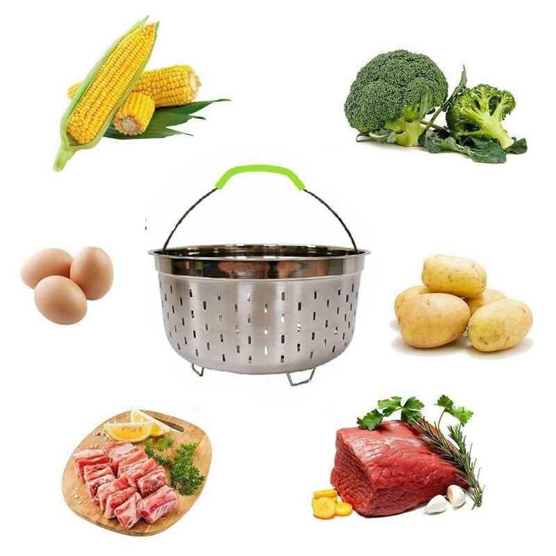 Pressure Cooker Accessories Set for 6Qt Includes Vegetable Steamer Basket, Springform Pan, Egg Steamer Rack