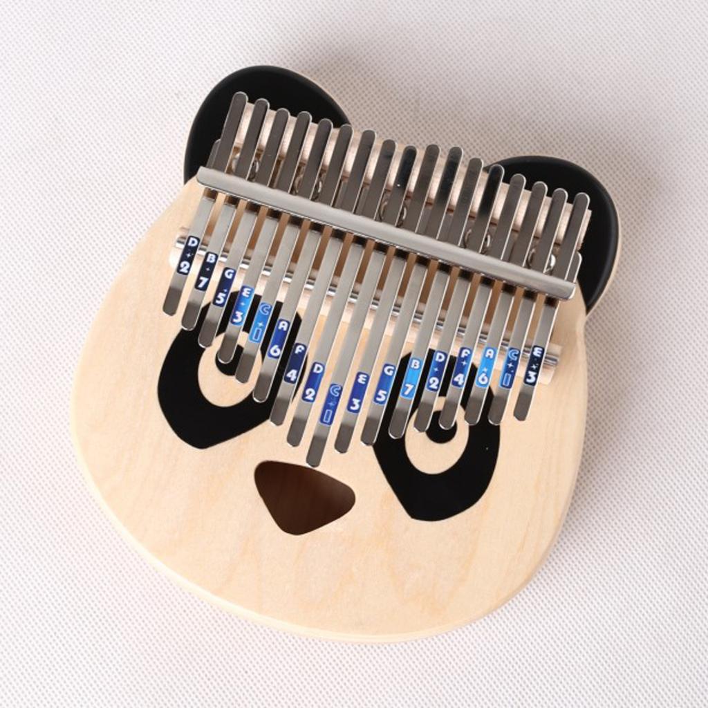 17-Key Kalimba Scale Note Key Sticker Finger Instrument Accessoroes Kids Set