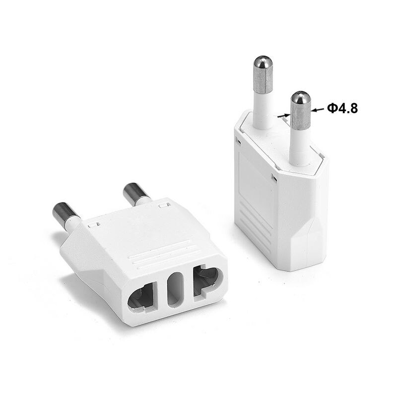 10 pcs EU KR Plug Travel Adapter Amerikaanse CN Ons EU KR Euro Europese Power Adapter Stekker Converter sockets Outlet: WHITE