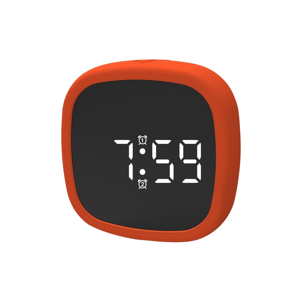 Led alarme colock voz-ativado digital mesa gadget digital alarme termômetro noite brilhante led relógio de mesa eletrônico