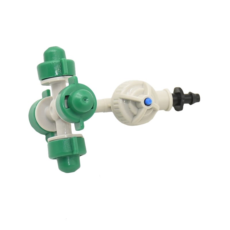 Hanging mist sprinkler Cross anti drip misting nozzle With barbed connector Misting Sprinkler For Greenhouse irrigation 50set