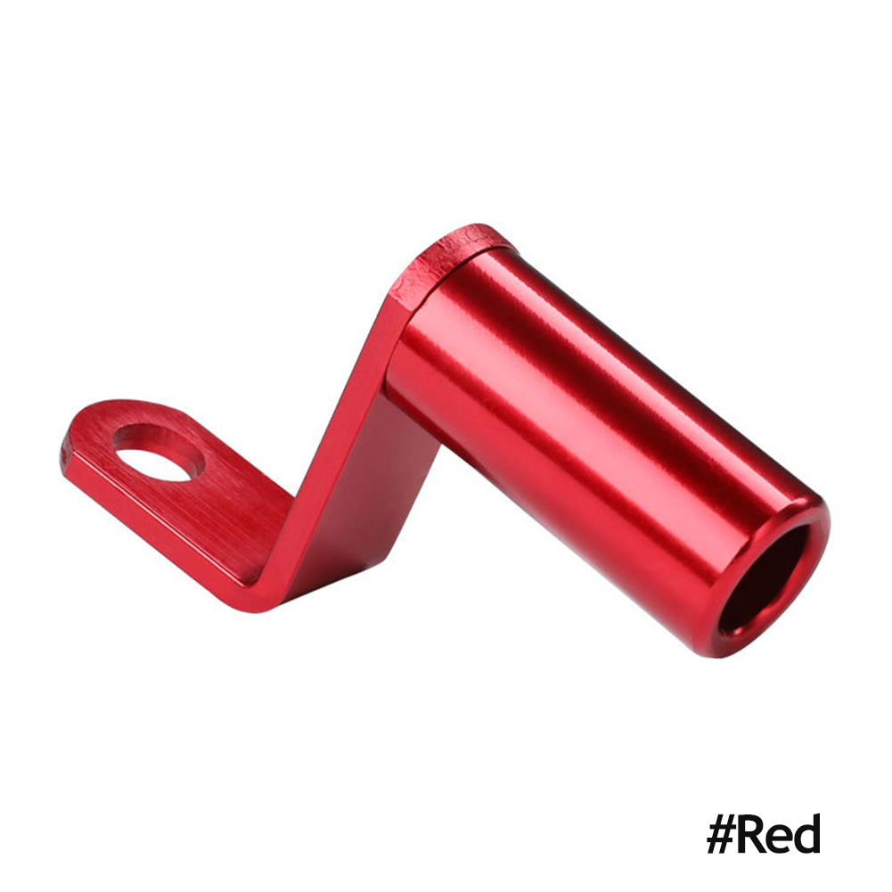 Aluminum Alloy Motorcycle Retrovisor Mirror Mount, adaptador do guidão, suporte do telefone móvel, suporte de expansão: Vermelho
