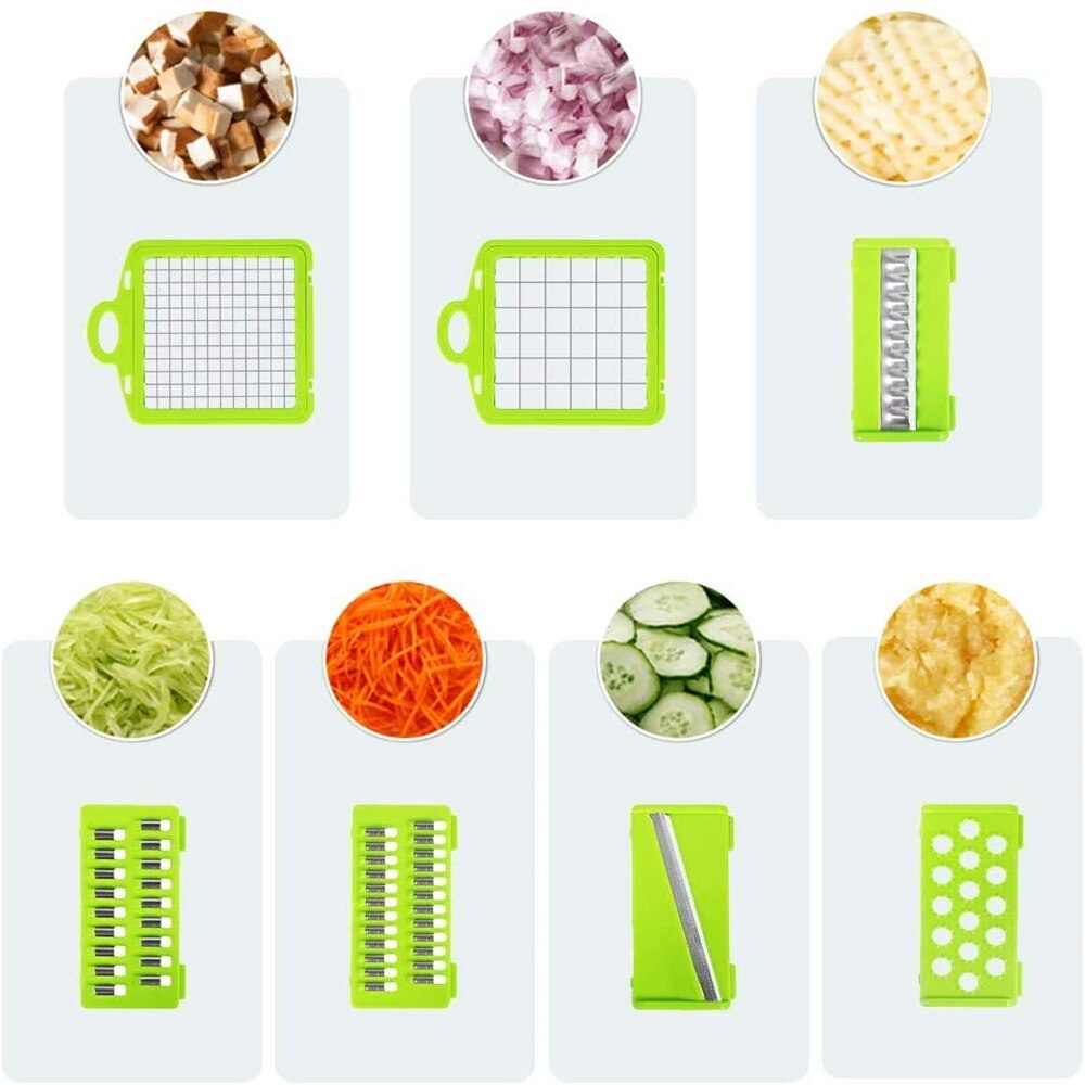 12 in 1 Multifunctional Mandoline Slicer Cutter Vegetable Choppers Adjustable Onion Potato Slicer Dicer Kitchen Vegetables Tools