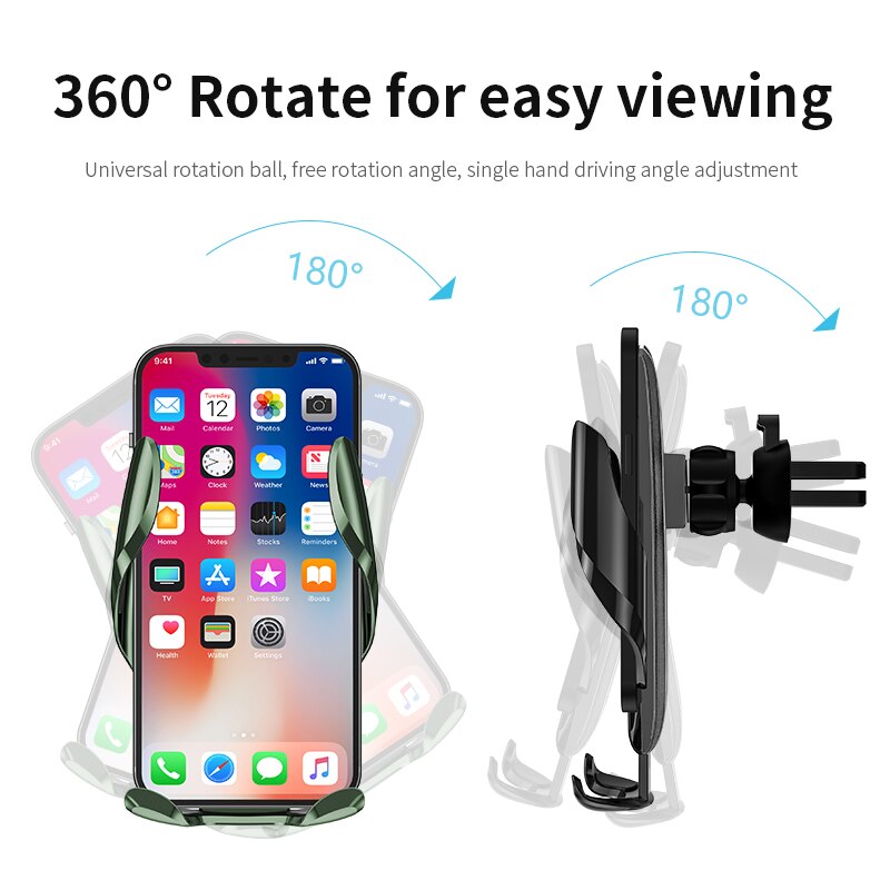 Universal gravity car mount for mobile phones - car air vent clip stand with gps support for iphone 1112, samsung 13 x
