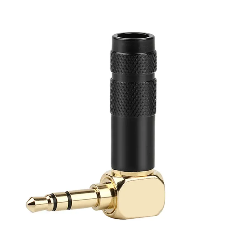 Conector Jack 3,5mm 90 grados para soldar 1/8 "3 4 polos conector de auriculares conector de Audio ángulo recto chapado en oro 3,5 electrónica de consumo: Blanco /  Opción 2