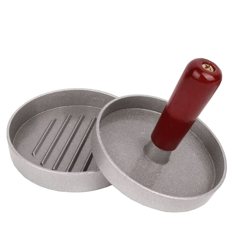 Iyounice hamburgerpress rund form aluminiumlegering 11.9cm hamburgare kött nötkött grill hamburgare press biffmaskin form kött verktyg