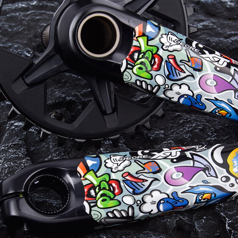 Lehool – autocollant de manivelle de vélo de montagne XT-M8100, AM DH, accessoires de vélo