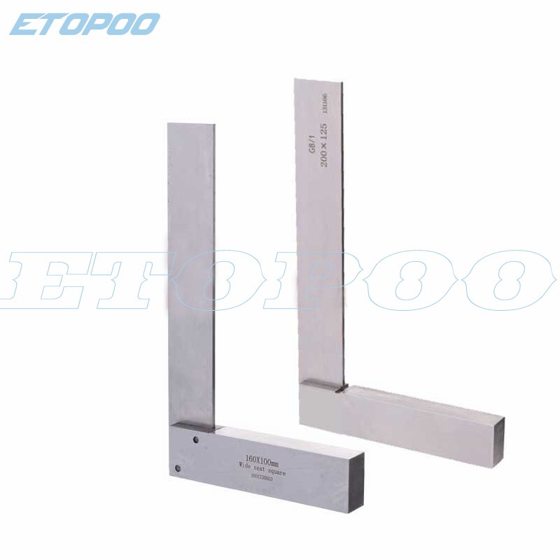 90 Degree Right Angle Engineer Set Precision Ground Steel Hardened Angle Ruler Measurement Tool