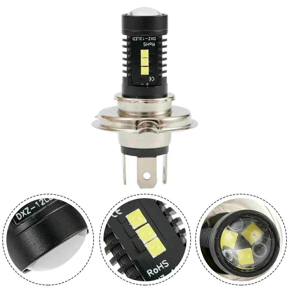 Kit de conversión de bombillas de faros Led H4, 9003, 60W, 1800LM, 6000K, bombilla de conversión de faros LED COB para coche, bombilla LED de haz alto/bajo