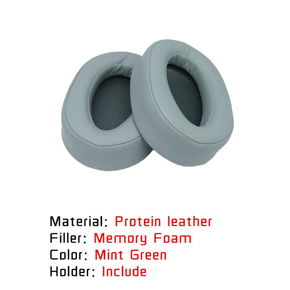 Replacement Earpads Ear Pad For Sony MDR 100ABN MDR-100ABN WH H900N WH-H900N Headphone Accessaries: Mint green