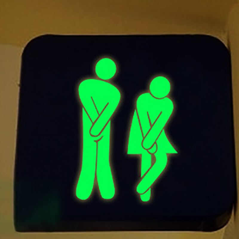 WC toilette entrée signe porte autocollants pour lieu Public décoration de la maison motif Stickers muraux jjtz27: D