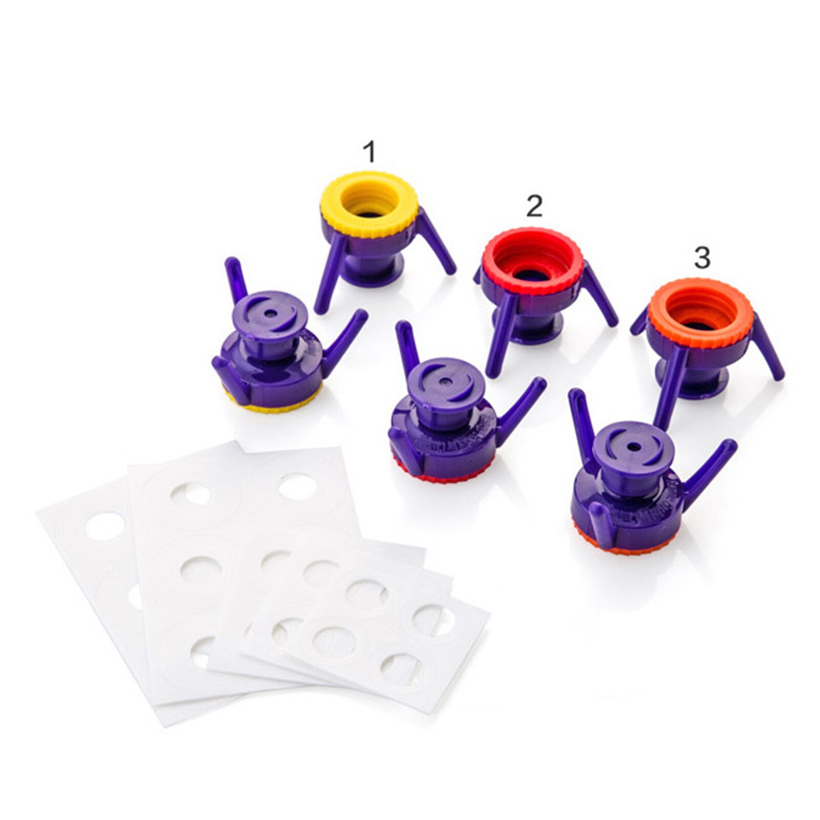 6-Pack Shampoo Bottle Cap -it Inverted Caps Prevents Waste for Kitchen