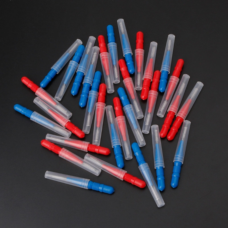 30/50Pcs Clean Tooth Floss Head Hygiene Dental Interdental Brush Toothpick Care