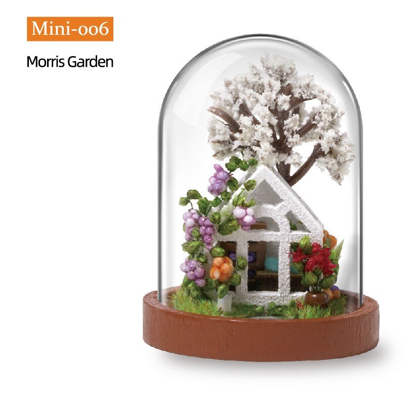 DIY Mini Magical Forest Cafe Of Time DollHouse Handmade Miniature Furniture Model Kit Glass Ball Wooden Doll House Toys Crafts: MINI-006