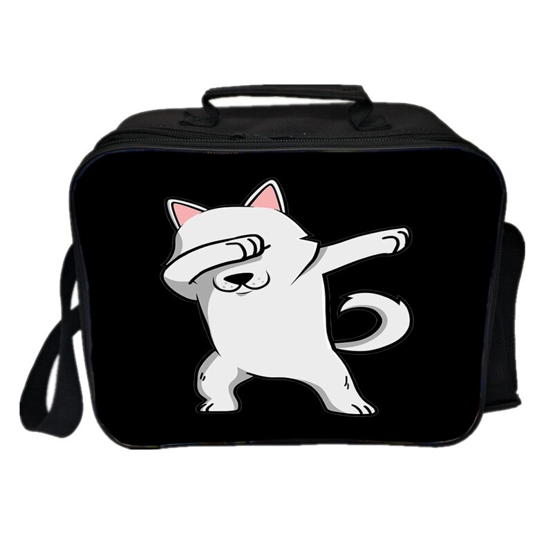 Kawaii Cute Shiba Inu Lunch Bag Picnic Insulation Bag Men Women Boys Girls Tote Cooler Beautiful Portable Lunch Box