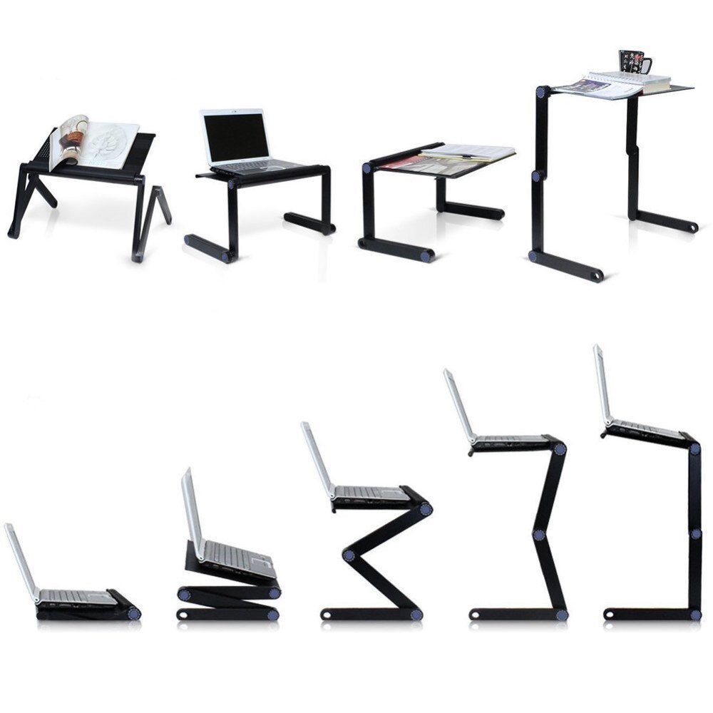 Adjustable Laptop Table for Bed Recliner Sofa Couch Lap Top Desk with Mouse Pad Folding Lapdesk Multifunctional Stand Board