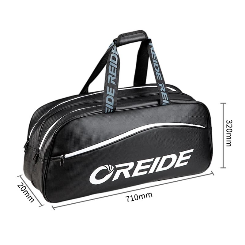 Bolso deportivo de cuero Pu para hombre y mujer, bolsa de hombro impermeable con bolsillo para raqueta de tenis, atlético, a la , para gimnasio, bádminton, 40