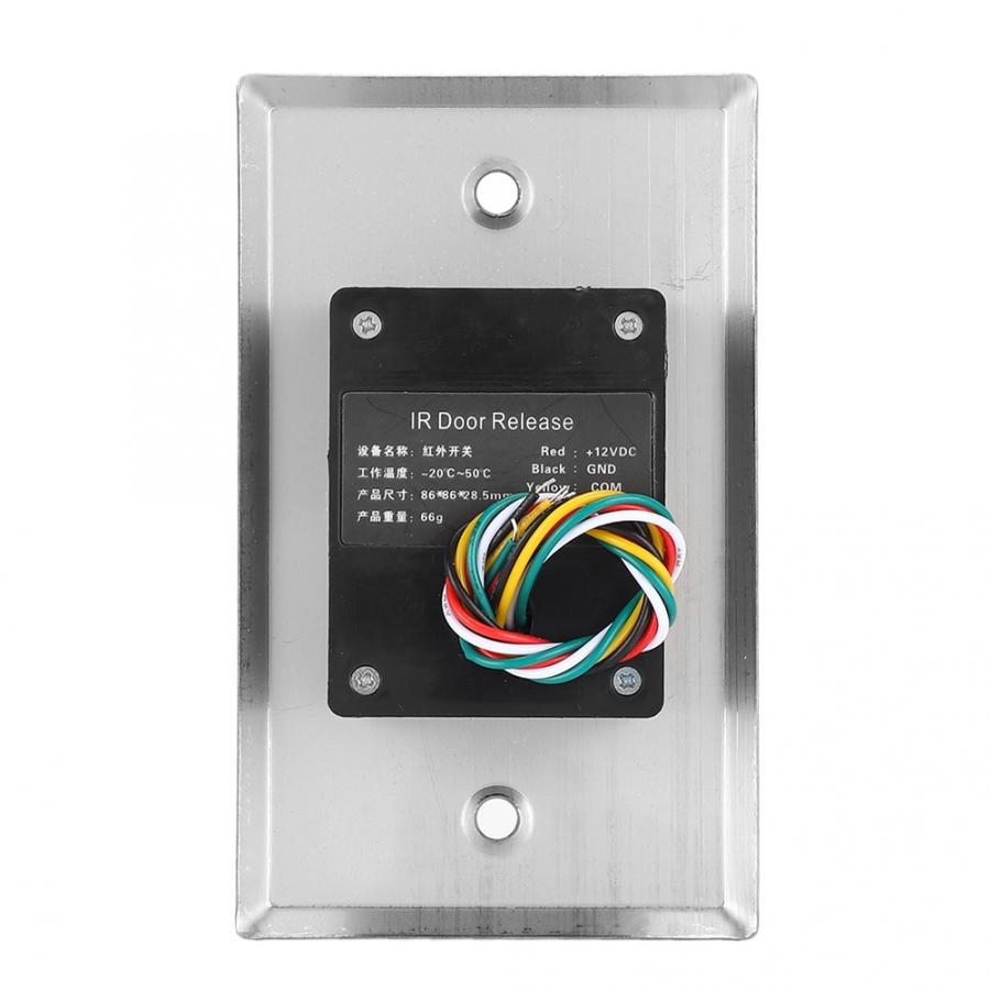 DC12V Infrared Sensor Switch Contactless -Free Door Exit Button with Backlight for Access Control