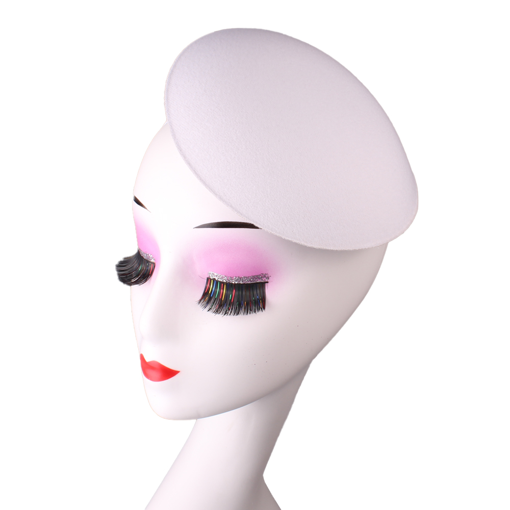Accesorios para el cabello de 17CM para mujer, Base de fascinador para boda, , cena, Material artesanal: XS / Blanco