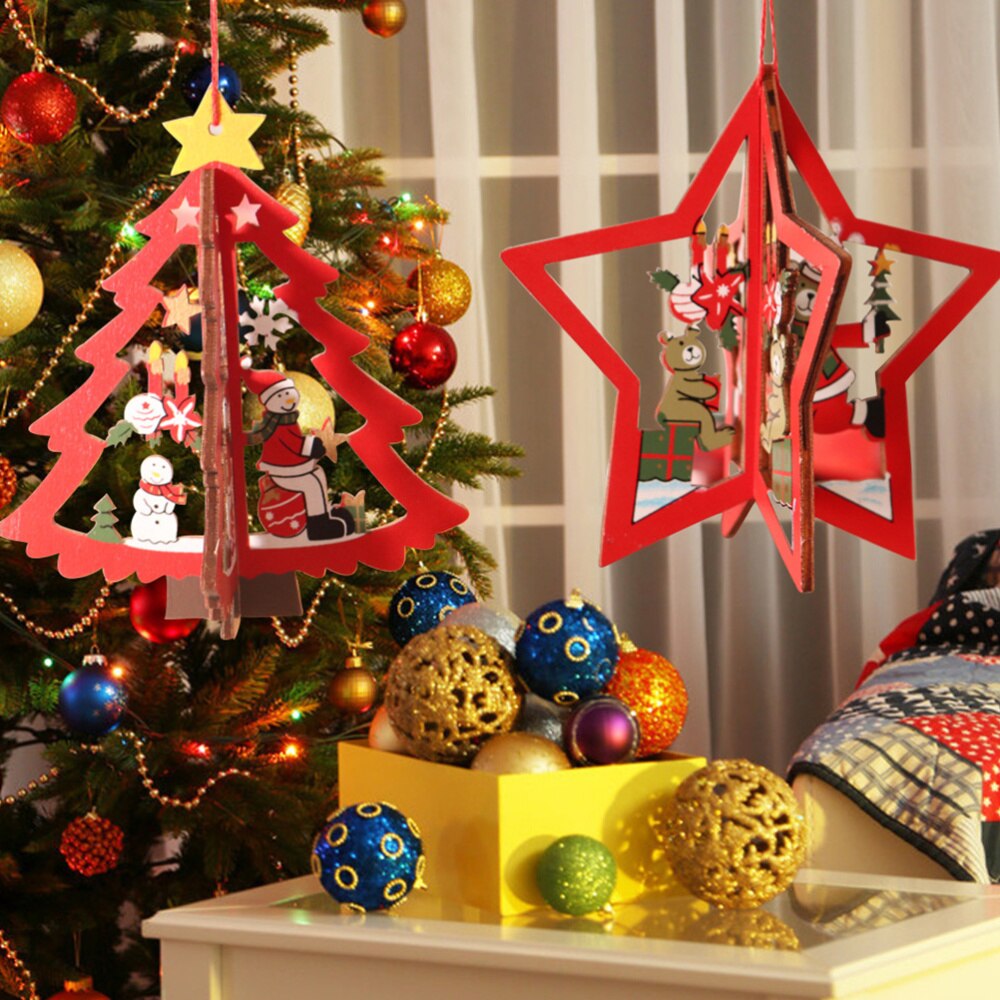 3 Sets Kerstboom Hanger Party Ornament Kerst Raamdecoratie Hangende