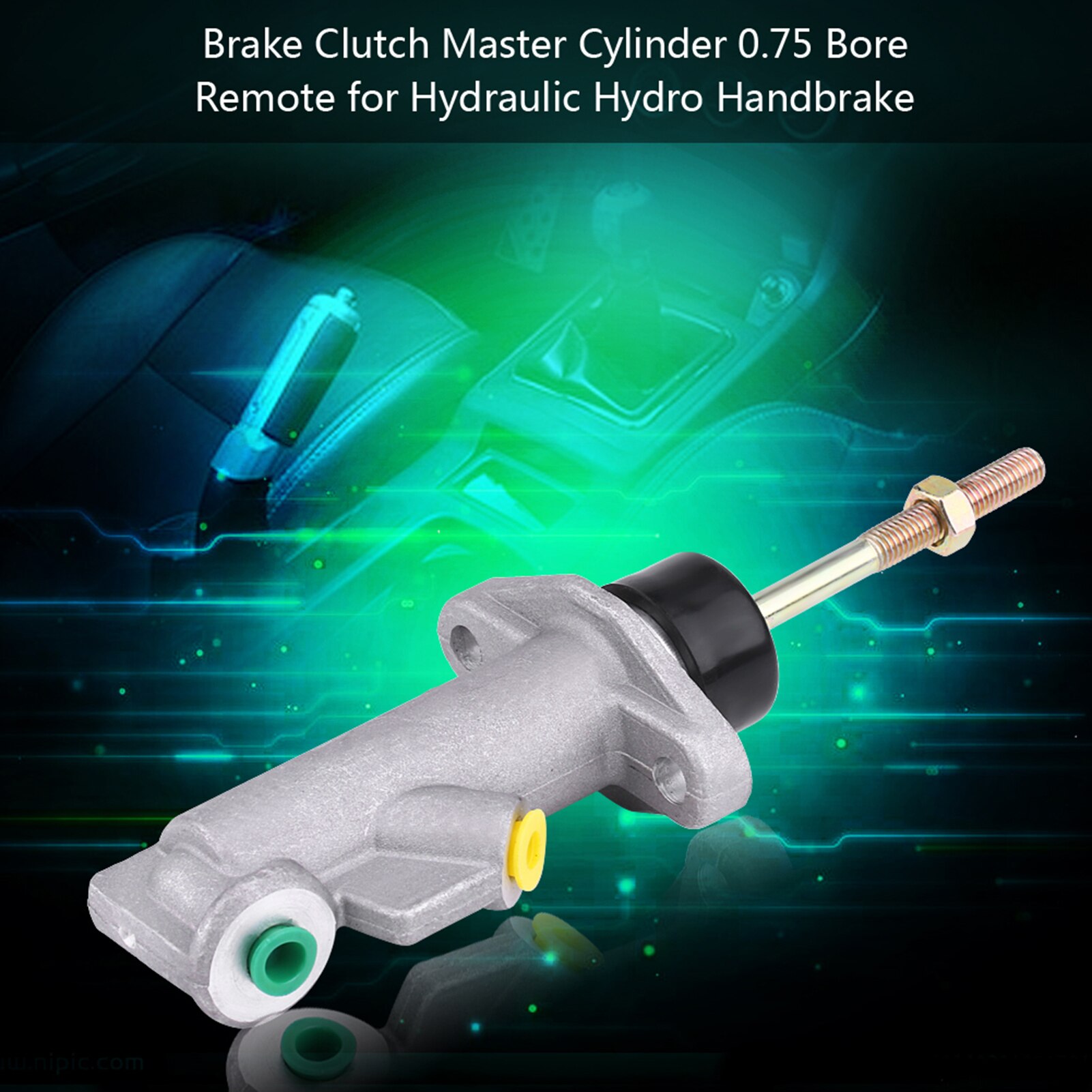Aluminum Alloy Car Brake Clutch Master Cylinder 0.7 Bore Remote for Hydraulic Hydro Handbrake